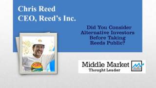 Chris Reed, CEO, Reeds Inc. 